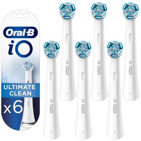 Elektrisk tandborste - Oral-B - iO Ultimate Clean White - 6 utbytbara huvuden - Blå