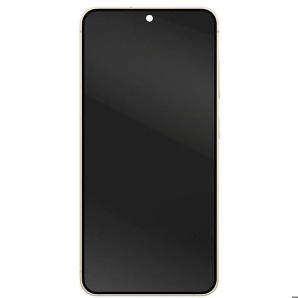 Fullständig OLED-skärm för utbyte till Galaxy S24 med beige chassi