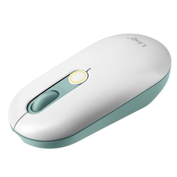 Trådlös mus - LinQ - Bluetooth + USB-dongel - Uppladdningsbar - Kompatibel med Windows/Mac/iOS - Vit