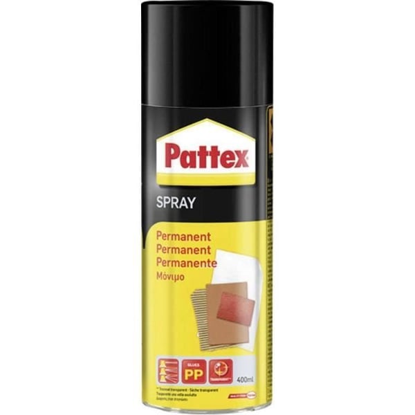 Spraylim - PATTEX - PXSP6 - 400 ml - Permanent - Tål upp till 70°C