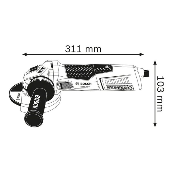 Vinkelslip GWS 19-125 CIE 1900W i kartong - BOSCH - 060179P002