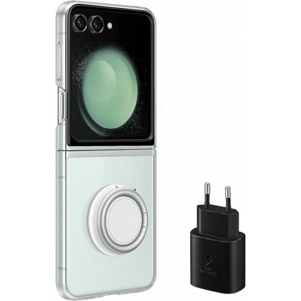 Samsung Galaxy Z Flip 5 startpakke med 25W EU-netoplader - EF-XF73KKTEGWW