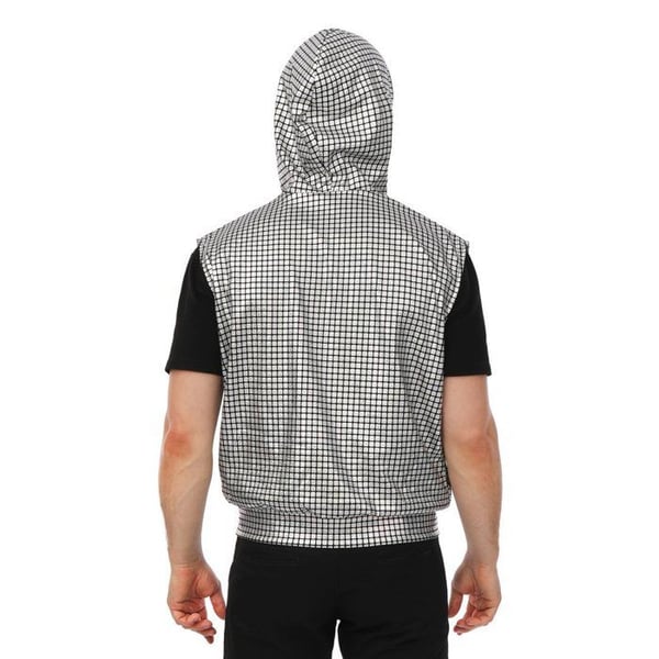 Discojacka med huva - PTIT CLOWN - PTIT CLOWN - silver - L/XL - vuxen