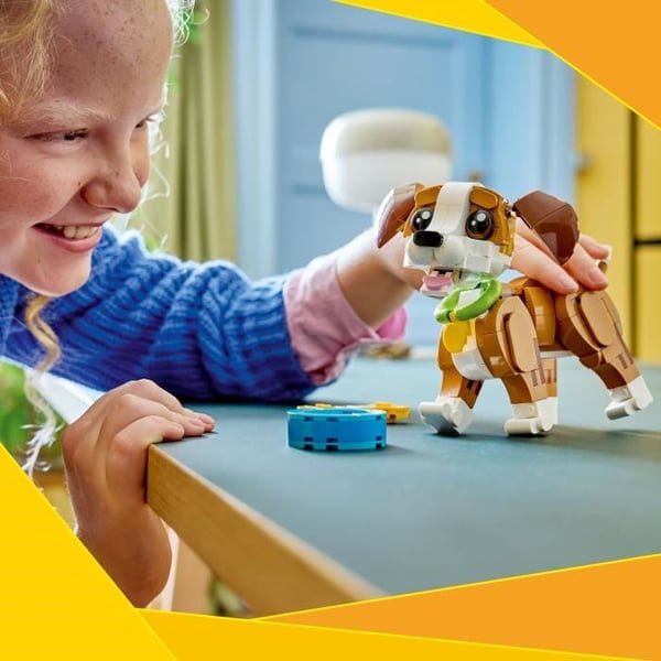 LEGO Creator 3-i-1 31382 De Bedårende Dyr: Den Legesyge Hvalp - Spil fra 8 år - Gave