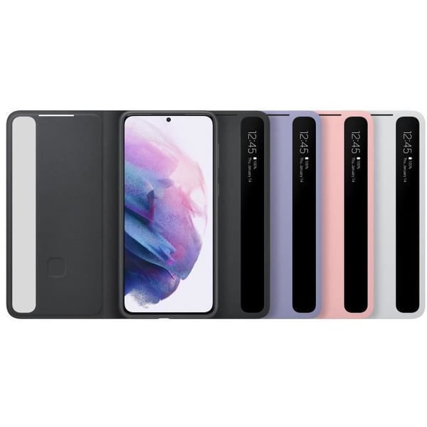 Smart Clear View Cover S21 Plus Lila