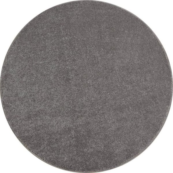 Salsmatta - Ayyildiz - Rund - Beige - 160x160 cm - Modern kort lugg