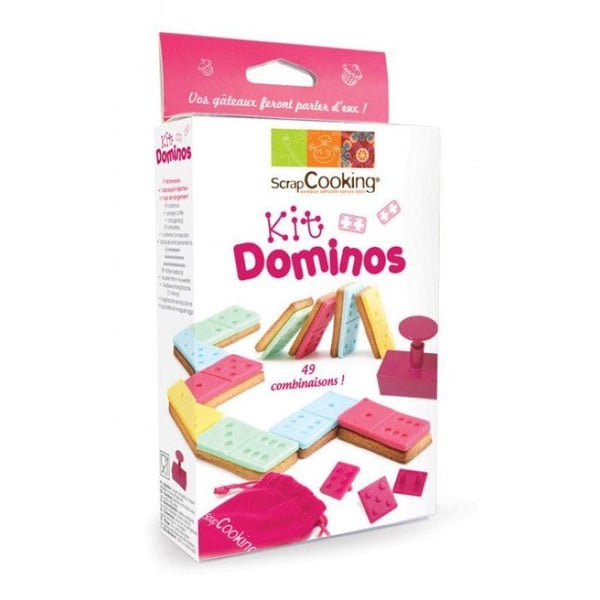 Kit utstickare - ScrapCooking - Domino Kit - Flerfärgad - För barn från 4 år - Unisex