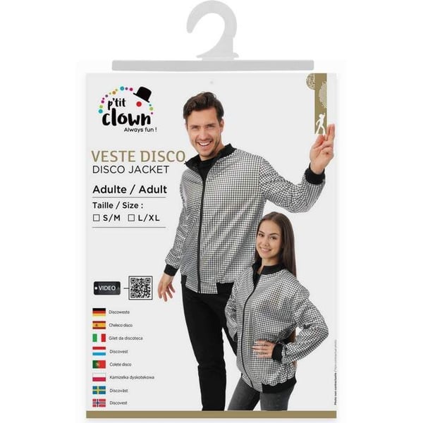 Discojacka - PTIT CLOWN - PTIT CLOWN - silver - S/M - Vuxen