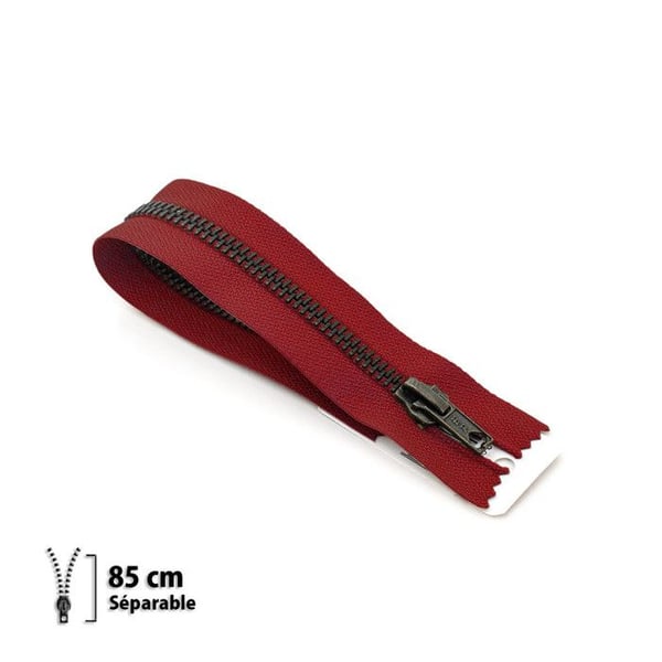 Fermeture éclair Z19 - mässing Separabel 6mm - 85 cm