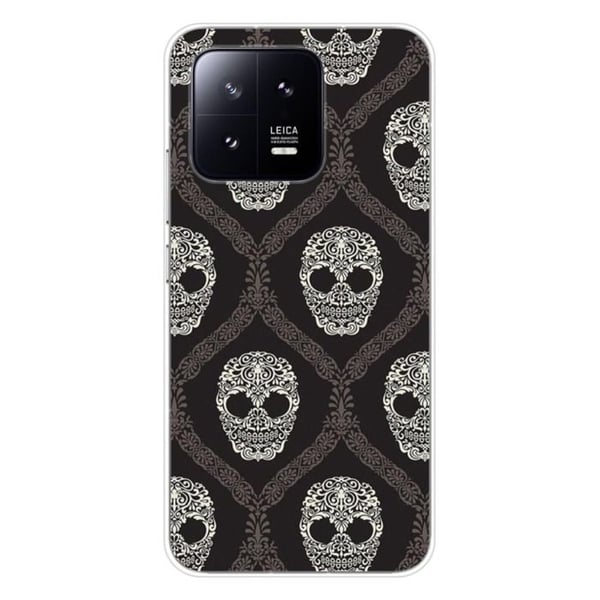Silicone-fodral - Kompatibel med Xiaomi 13 - blommig döskalle-design