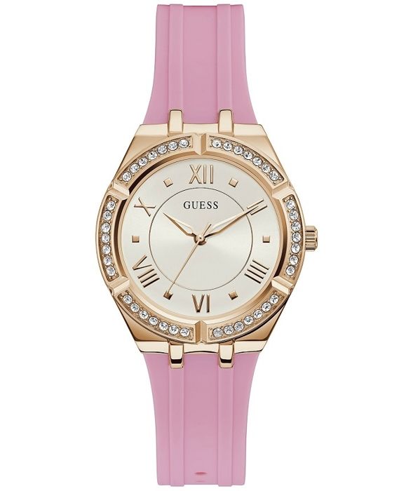 Damklocka - GUESS - COSMO GW0034L3 - Pärlemor - Rosa - Vattentät 10 Atm