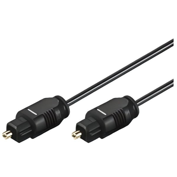 TosLink optisk digital ljudkabel Ø 2 mm, 10m