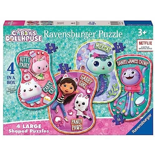 Pussel 2D - RAVENSBURGER - Gabby's Dockhus - Flerfärgad - Mindre än 100 bitar - 4 pussel ingår