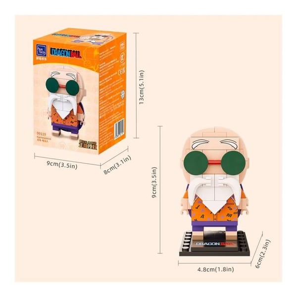 Dragon Ball Pantasy Dragon Ball Mäster Sköldpadda Genial 10cm