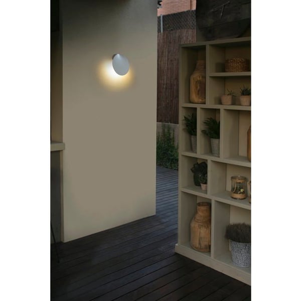 Vägglampa - LOTUS - Modell LOTUS - Vit aluminium - LED 18W - Modern design