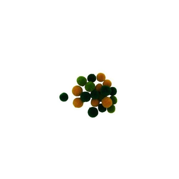 MégaCréa DIY - Rund pompon i ull Camaieu Grön 20 stycken