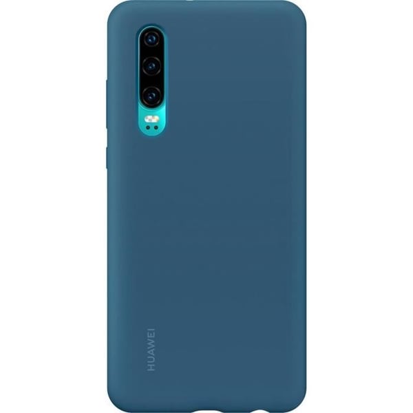 HUAWEI Hårt fodral med blå soft touch finish för Huawei P30