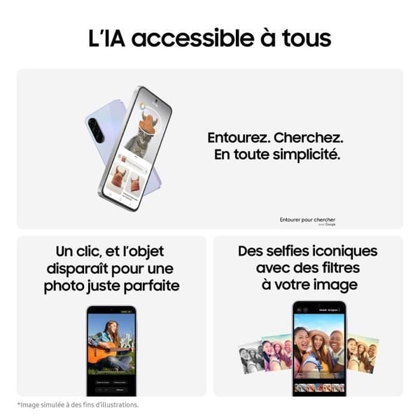SAMSUNG Galaxy A36 5G Smartphone 256 Go Lavendel
