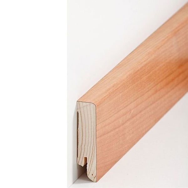 PROVISTON Fanerad träsockel 16 x 60 x 2500 mm Körsbär 12,5 meter | 5 stycken