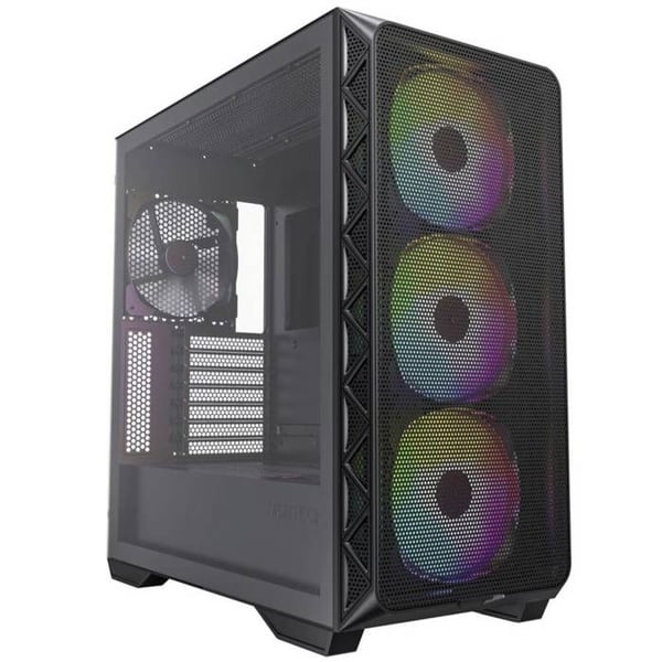 Tour midi MONTECH AIR 903 MAX Svart datorlåda med 4 förinstallerade LED-fläktar