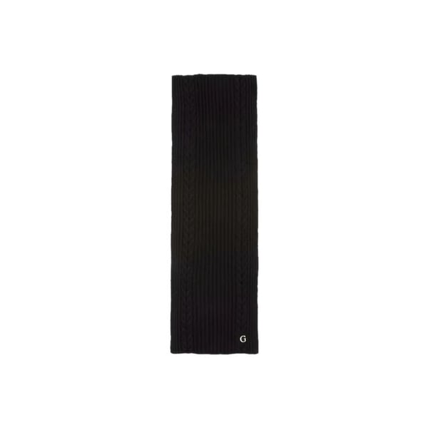 Guess Kvinna Scarf Stickad G Svart Syntetisk