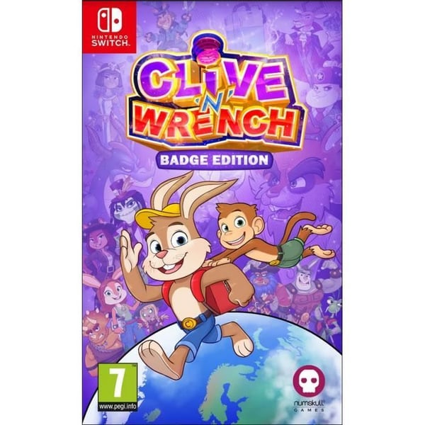 Videospel - Clive 'N' Wrench - Badge Edition - 3D plattform - För barn - Svart färg