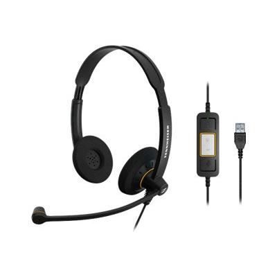 Microhörlurar över örat SENNHEISER Culture SC 60 USB ML - Trådad - Svart med orange reflektioner