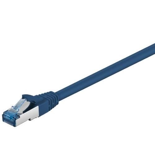Nätverkskabel CAT 6A-200 SSTP PIMF - Wentronic - 2m - RJ-45 - Blå - Anslutningskabel