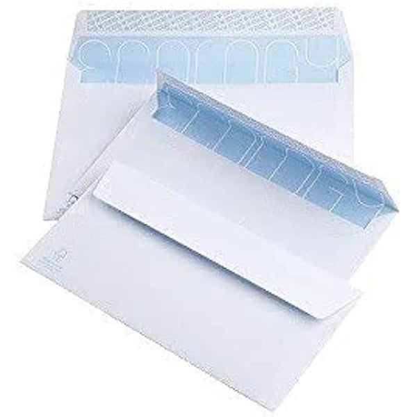 Paket med 500 vita Yosan-kuvert 11,5 x 22,5 cm