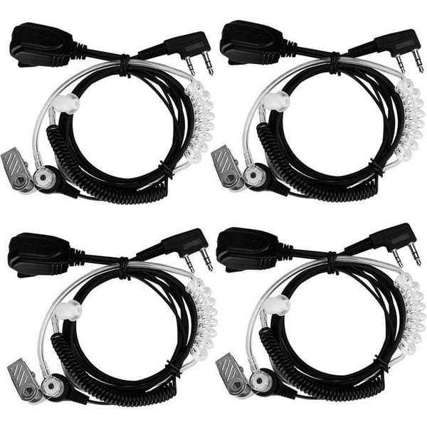 Retevis EAK005 Walkie Talkie hörsnäcka Kompatibel med RT619 RT622 Baofeng UV 5R 888s Tvåvägsradios Clear Sounder (4 st)