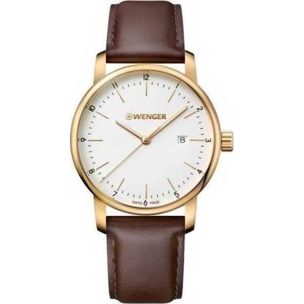 Klocka - Wenger - 01.1741.108 - Vit - Kvarts - Chic