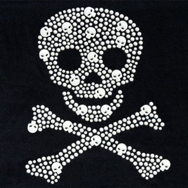 Ki-Sign - Värmeöverföring med nitar och strass Little Pirate 16x20 cm