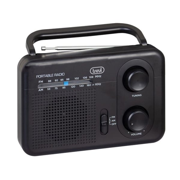 Bärbar radio - TREVI - RA 7F64 - AM-FM - Svart - Analog - 1 Högtalare