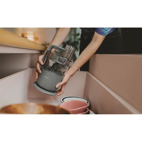 Multifunktionel robot - KENWOOD - Multipro GO - 650W - Skål 1,3L - 1 hastighed + pulse - Gråblå