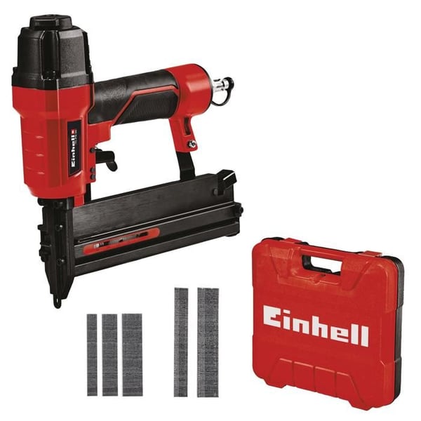 Einhell Pneumatisk häftpistol TC-PN 50 (med 1 500 häftklamrar och 2 000 spik, anslutning) Levereras i transportlåda