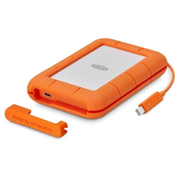LaCie Rugged SECURE STFR2000403 Bärbar hårddisk - Extern - 2 TB - USB 3.1 Typ C - 2 års garanti