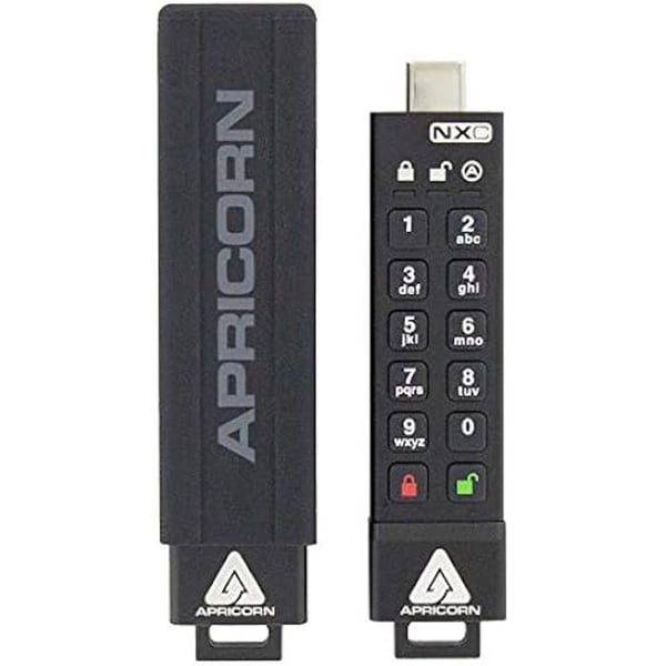 Flashläsare - APRICORN - SecureKey 3NXC - 64 Go - USB Type-C - IP68 Flashläsare - APRICORN - SecureKey 3NXC - 64 Go - USB Type-C - IP68