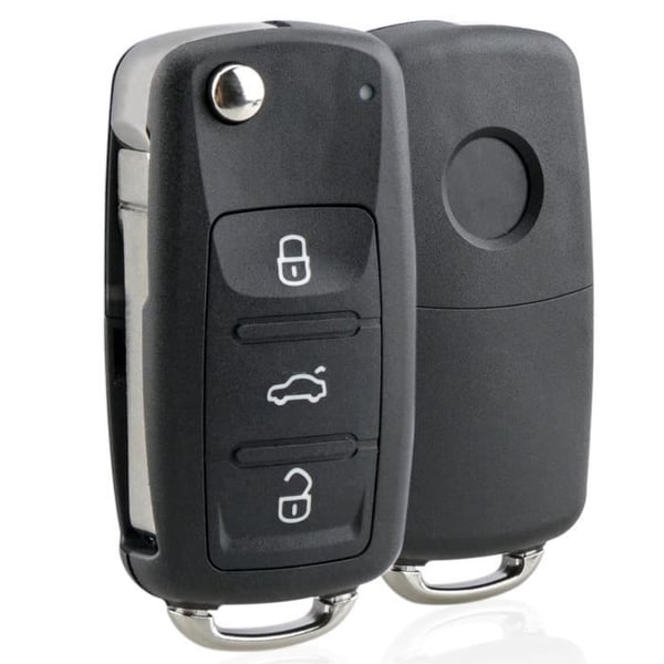 Fjärrkontrollsnyckelskal med 3 knappar för Volkswagen Polo Sharan Tiguan Touran Up Jetta Golf MK6 Golf Variant
