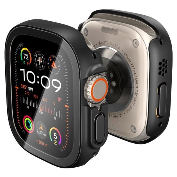 Spigen - ACS05558 - Thin Fit 360 Cover Kompatibel med Apple Watch Ultra 2 (2023) / Ultra (2022) 49mm - Sort
