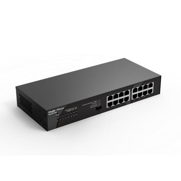 Switch Gigabit - RUIJIE - RG-ES116G - 16 portar - Svart färg