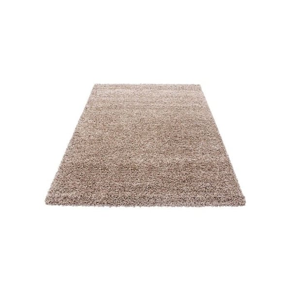 Mjuk och fluffig Shaggy matta 30 mm för vardagsrum och sovrum (Dimension: 80x250 cm - Färg: Beige)