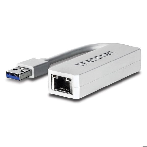 USB 3.0 till Gigabit-adapter - TRENDnet - TU3-ETG - 1 Ethernet-port - Bakåtkompatibel med USB 2.0 - Hastighet 2Gb/s