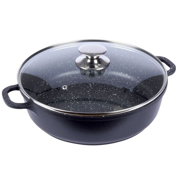 Non-stick granit pande - ORION - 28 cm - Glaslåg - Alle varmekilder inkl. induktion - Tåler opvaskemaskine