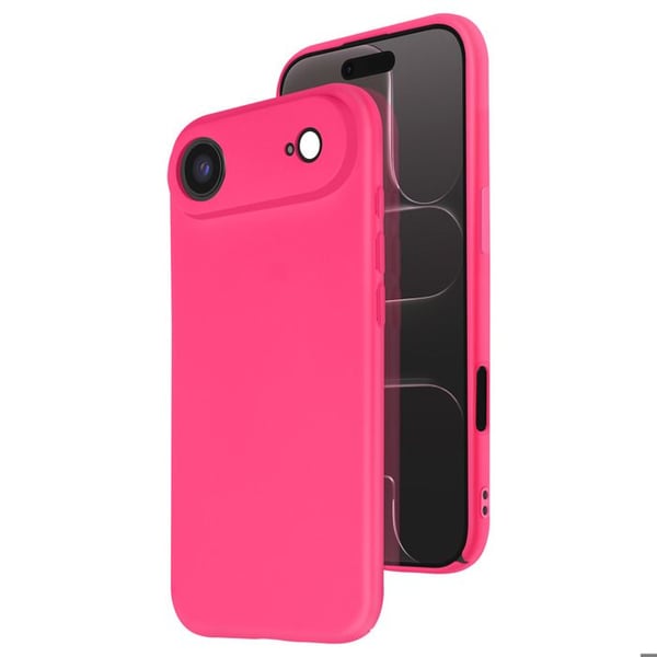 Skal - AVIZAR - iPhone Air - Soft-Touch - Halvstyv silikon - Fuchsia