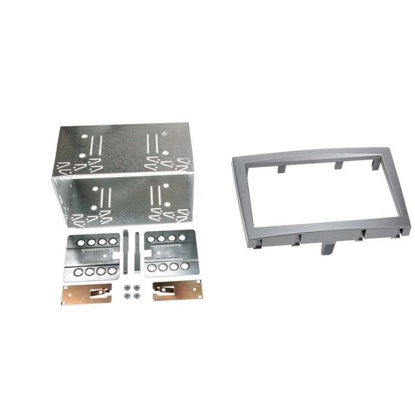 2-DIN frontadapter för Porsche 911 / Boxter / Cayman mörkgrå