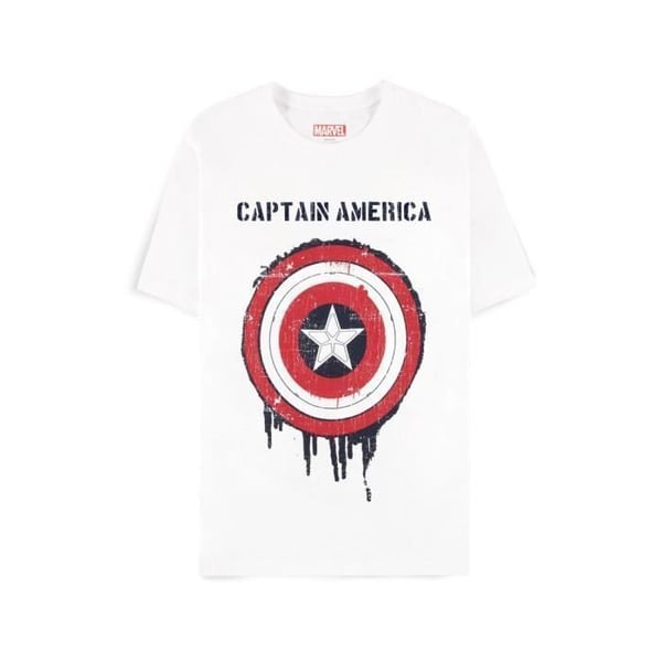 T-shirt - DIFUZED - Captain America Brave New World - Blå - Bomull - Kortärmad