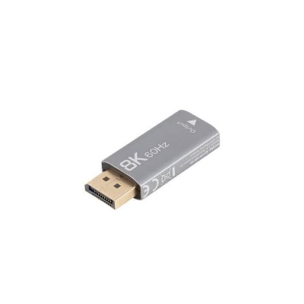 Adaptör - Lanberg - 8K DisplayPort till HDMI - Svart - 3 års garanti - Kompatibel med HDMI