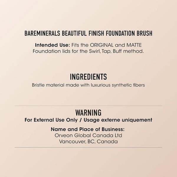 Makeupborstar - BAREMINERALS - Lyxprestanda - För flytande foundation - Precision - Mjukhet