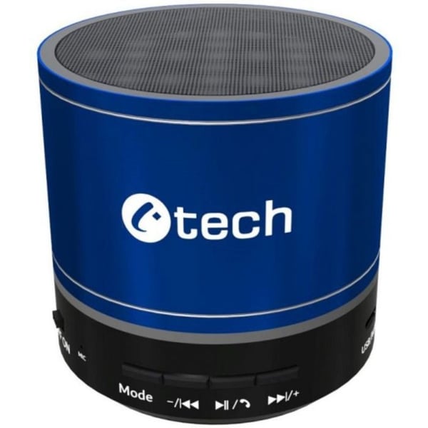 Bluetooth högtalare - C-TECH - SPK-08L - Färg blå - Trådlös - Bluetooth-anslutning