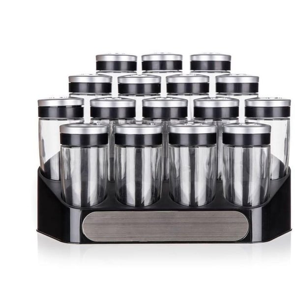 BANQUET Set med kryddor ALTIMA 95 ml, 17 st, svart